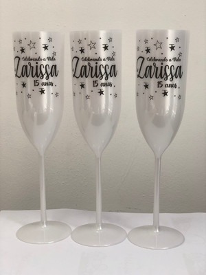 Kit 230 taças de champagne personalizada