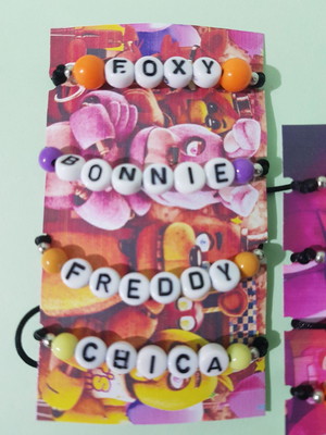 Kit pulseiras fnaf