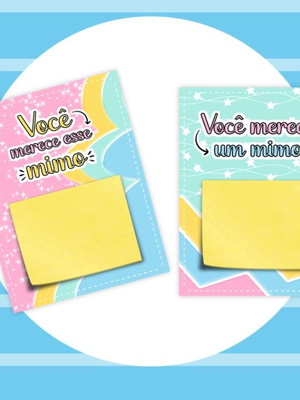 Mimo para cliente card com post it