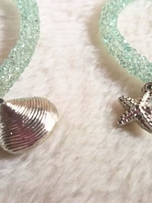 Pulseira paetê iemanjá