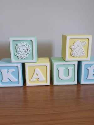 8 cubos de mdf newborn tamanho 6x6x6cm - kit com 8 cubos