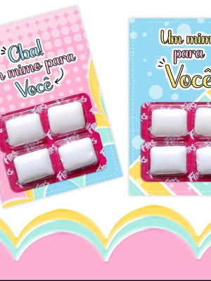 Mimo para cliente card com chiclete