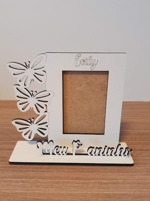 25 mini porta retrato borboleta- personalizado - kit 25 uni