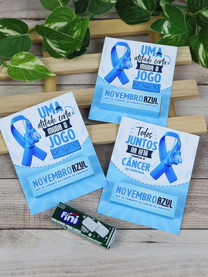 Kit 30 cartões com pastilha de menta