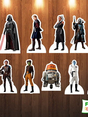 Kit 12 display de mesa star wars