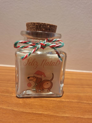Lembrancinha de natal vela aromática