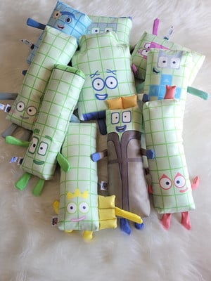 Kit bonecos number blocks simples | n41 ao n50