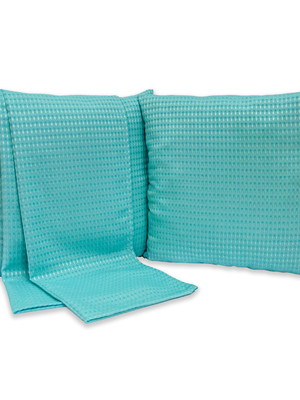 Kit peseira para cama de solterio com 1 capa de almofada