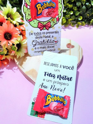 Card com bubbaloo- natal