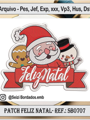 Patch feliz natal - sb0707