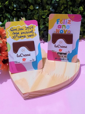 Card com tablete cacau show- ano novo