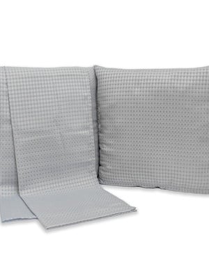 Kit peseira para cama de casal king com 2 capas almofadas
