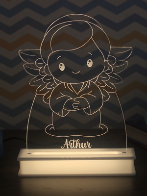 Luminária anjinho personalizada