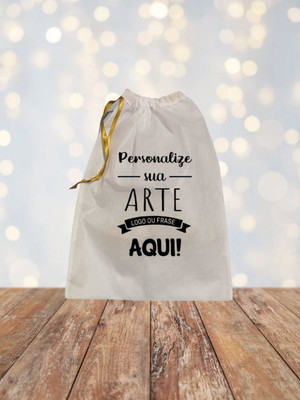 Saquinho tnt personalizado c/logo 15x15cm