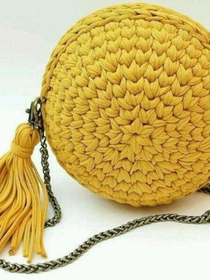 Bolsa boho chic amarelo