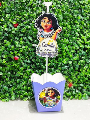 10 cachepo encanto disney com pega balão