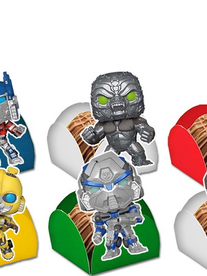 Forminhas para doces transformers