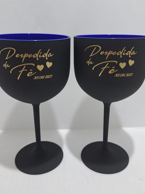 50 taças de gin 580ml jateada slim personalizadas