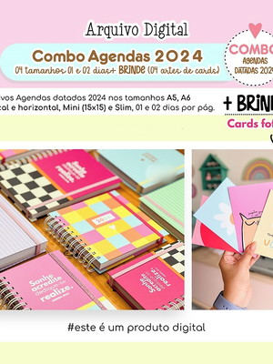Arquivo digital combo agenda fofas 2024 - ref.: 2203
