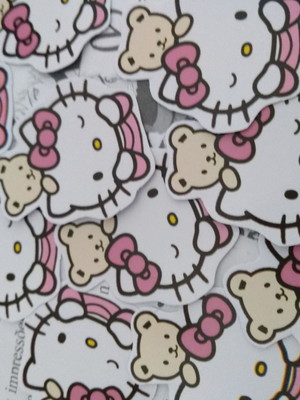 Tags de doce tema hello kitty