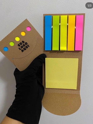 Bloco ecológico post it brinde corporativo personalizado