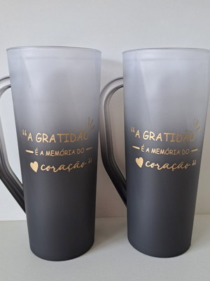 100 canecas long drink 400ml jateada degrade personalizadas