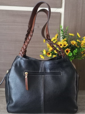 Bolsa lia modas (ref 501) couro legítimo