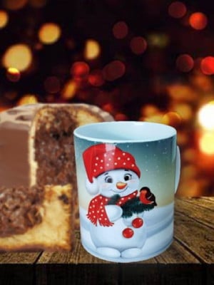 Caneca de porcelana natal - 325 ml - inclui caixa