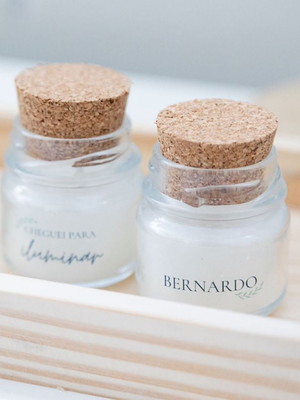 Mini vela aromática p/ lembrancinha 30g unidade