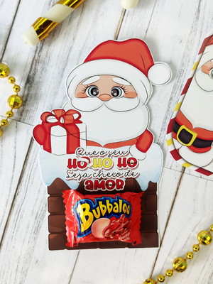 Card com bubbaloo- natal