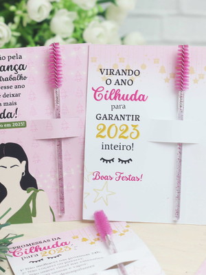Card com escovinha- natal