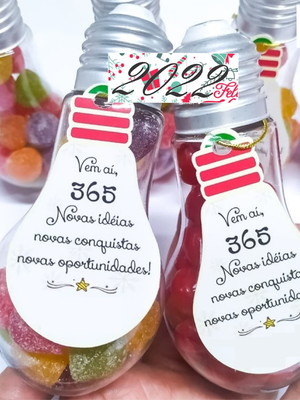 Baleiro lâmpada com bala de goma- natal