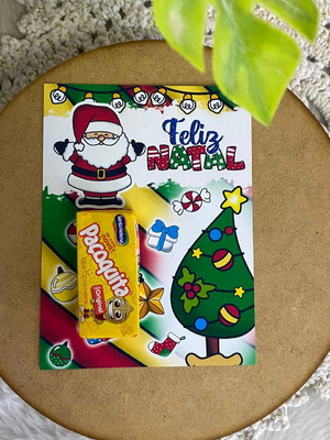 Card com paçoca- natal
