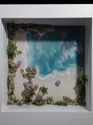 Quadro cenário praia