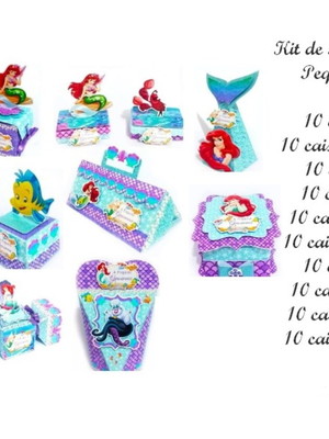Kit de personalizados pequena sereia