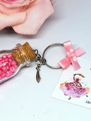 Lembrancinha saída de santo chaveiro iansã rosa