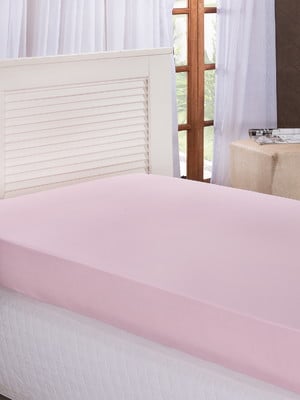 Lençol avulso para cama casal queen com elástico rosa