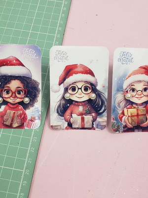 Brinde natal card com brinco