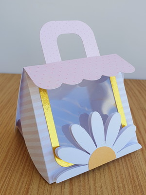Caixa handbag margaridas