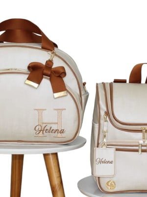 Kit de bolsas de bebê bolsa g é mochila 2 em 1 luxo