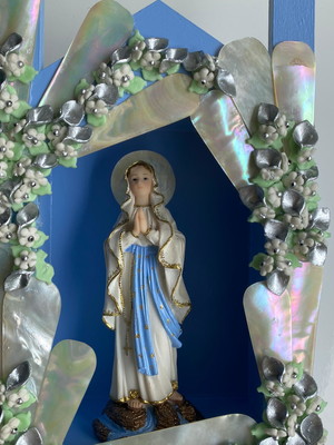 Oratório relicário capela nossa senhora de lourdes