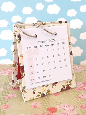Calendário de mesa - minizinho