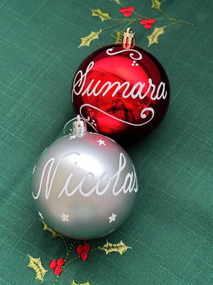 Bolas de natal personalizadas (8cm)