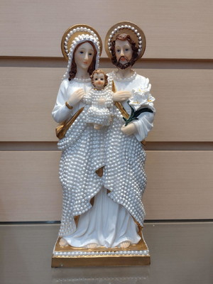 Imagem sagrada família resina 30cm