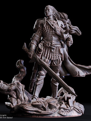 Miniatura de rpg - nisara elf knight