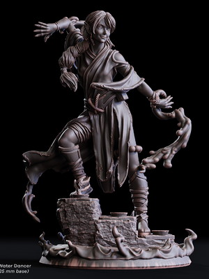 Miniatura de rpg - thessalia wynfi, water dance