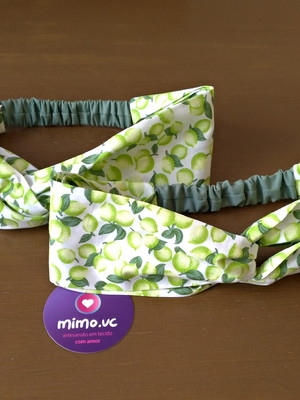 Kit 2 faixas de cabelo limão siciliano