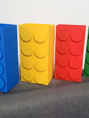 Caixa pipoca lego