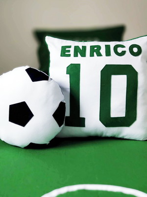 Kit almofada futebol - personalizada - 100% algodão