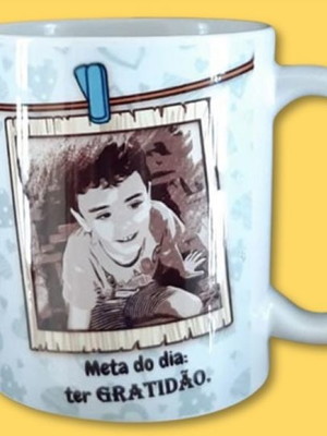 Caneca personalizada com foto e frase - inclui a caixa